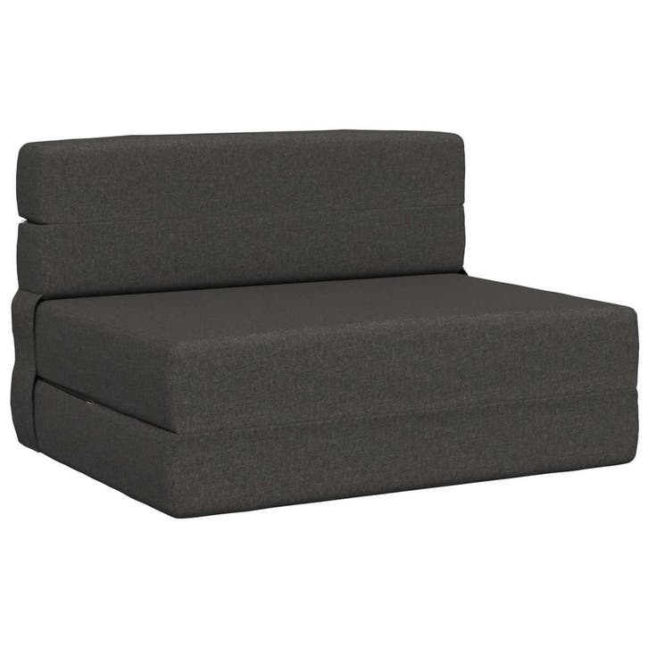 vidaXL Vouwsofa Bed Donkergrijs 190 x 70 x 15 cm Stof, Maison & Meubles, Canapés | Salons, Envoi