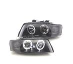 PHARES POUR AUDI A4 B6 00-04 ANGEL EYES CCFL FOND NOIR, Autos : Pièces & Accessoires, Verzenden