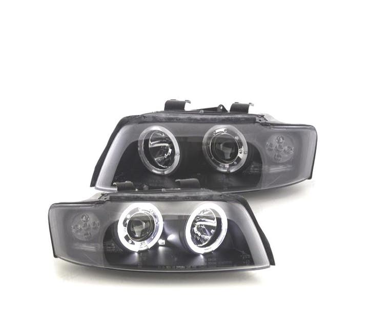 PHARES POUR AUDI A4 B6 00-04 ANGEL EYES CCFL FOND NOIR, Autos : Pièces & Accessoires, Éclairage, Envoi