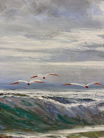 Bruno Di Giulio (1943) - Mareggiata, Antiquités & Art