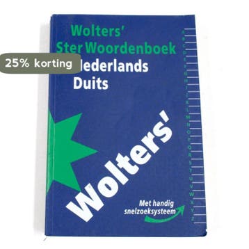 STERWRDBOEK NEDERLANDS-DUITS 9789001813031 GRONINGEN WOLTERS, Verzenden, GRONINGEN WOLTERS