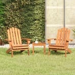 vidaXL 3-delige Loungeset Adirondack massief acaciahout, Verzenden, Nieuw, Loungeset