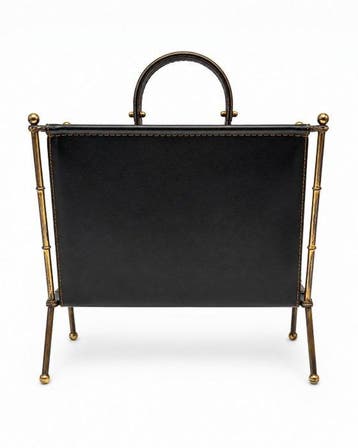 Jacques Adnet - Porte-revues - Cuir
