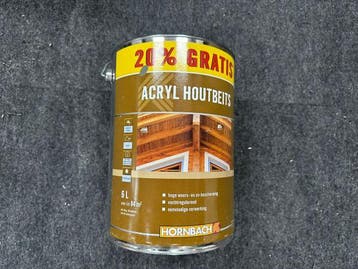 Veiling - Acryl houtbeits palissanderoptiek 6 liter, Bricolage & Construction, Peinture, Vernis & Laque