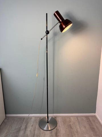 Uplighter vloerlamp - Vintage Vloerlamp Koper - Metaal
