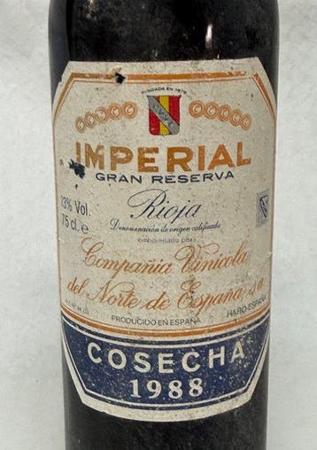 1988 C.V.N.E. Imperial - Rioja Gran Reserva - 1 Fles (0,75