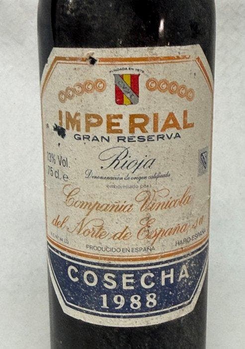 1988 C.V.N.E. Imperial - Rioja Gran Reserva - 1 Fles (0,75, Collections, Vins