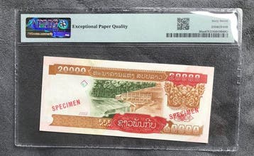 Lao. - 20 000 Kip 2002 - Specimen - Pick 36as (Sans prix de