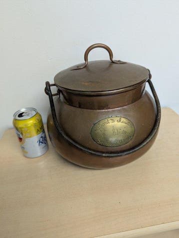 Pot - Koper, IJzer - Roodkoperen dekselpot