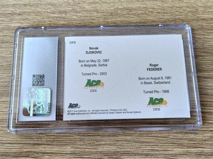 2011 - ACE Authentic - Match Point Dual Pogs - Federer Vs, Verzamelen, Stickers