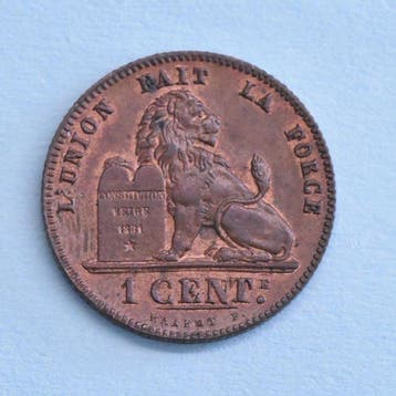 Belgique. Léopold II. 1 Cent 1869 FDC (Sans prix de réserve)