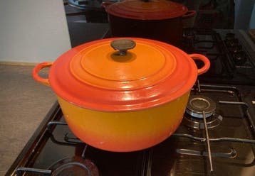 Le Creuset - Braadpan - F - bron, Emaille, Antiek en Kunst