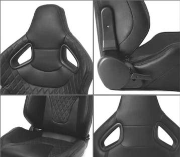 SIÈGE BAQUET SPORT UNIVERSEL CUIR NOIR STYLE SPORTSTER, Verzenden, Nieuw