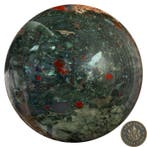 Fine Blood Stone Sphere Bol - Hoogte: 11.8 cm - Breedte:
