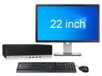 HP EliteDesk 800 G3 SFF i7 6e Gen + 22 Monitor + 2 jaar, Ophalen of Verzenden, Nieuw, In_stock