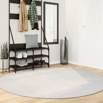vidaXL Vloerkleed IZA laagpolig Scandinavisch Ø 200 cm, Verzenden, Nieuw