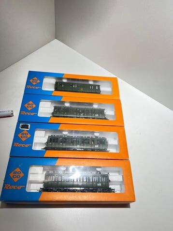 Roco H0 - Modeltrein personenwagonset (4) - DB, Nieuw