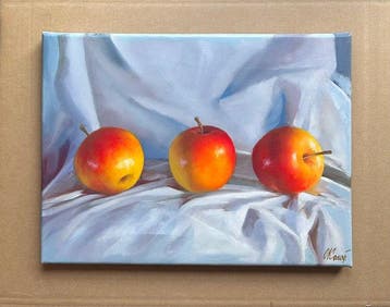 Sergey Kolodyazhniy (XX-XXI) - Apples on white
