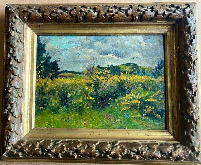 Italiaanse school (XX) - Paesaggio collinare, Antiquités & Art, Art | Peinture | Classique