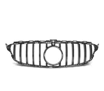 CALANDRE MERCEDES CLASSE C W205 14-18 LOOK GTR NOIR BRILLANT, Verzenden