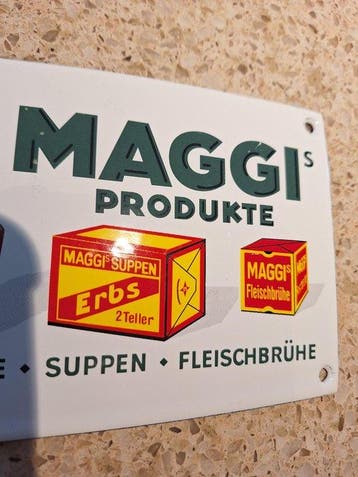 Maggi - Emaille reclameborden - Reclamebord (2) - Emaille