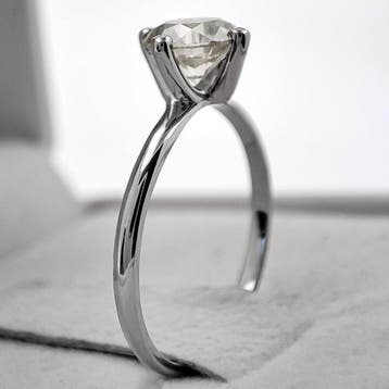 Zonder minimumprijs - Ring - 14 karaat Witgoud, H/SI1 -, Nieuw