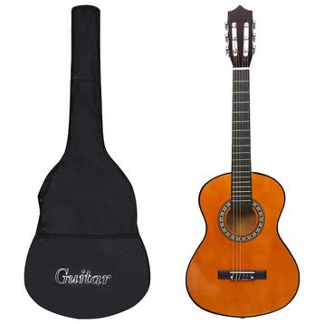 vidaXL Gitaar klassiek beginner kinderen met tas 1/2 34, Verzenden
