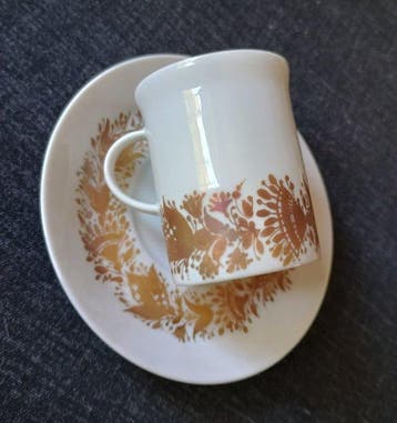 Rosenthal - Koffieservies (20) - Foglia oro - 24 kt goud -
