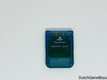 Playstation 1 / PS1 - Memory Card - Clear Blue, Games en Spelcomputers, Verzenden, Gebruikt