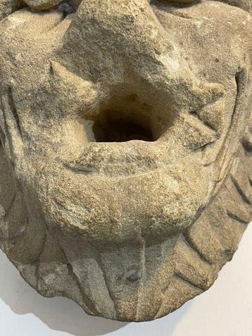 Scultore italiano del XVII secolo - sculptuur, Mascherone, Antiek en Kunst