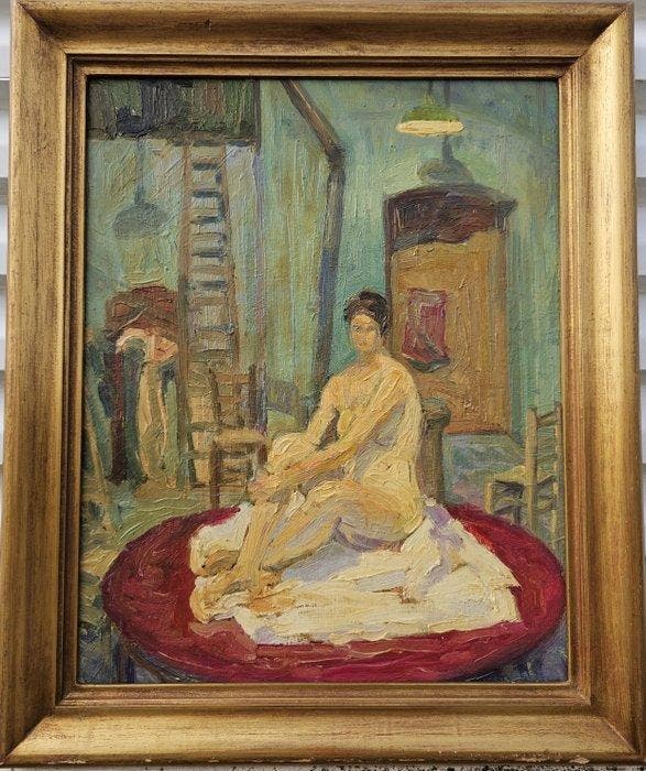 French School c.1930 - NO RESERVE - Fine French Figurative, Antiek en Kunst, Kunst | Schilderijen | Klassiek