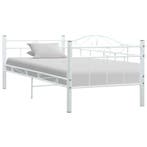 vidaXL Bedbank metaal wit 90x200 cm, Huis en Inrichting, Slaapkamer | Bedden, Verzenden, Nieuw