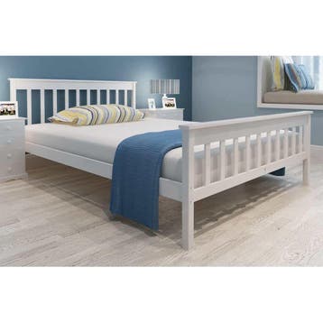 vidaXL Bed met matras massief grenenhout 140x200 cm, Verzenden, Nieuw