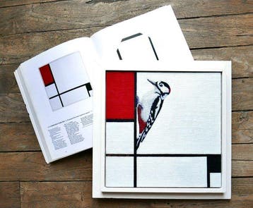 Jos Verheugen - Free after Mondrian, with Woodpecker (M1149)