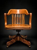 Johnson Chair Co - Bureaustoel - Hout, Metaal - Johnson