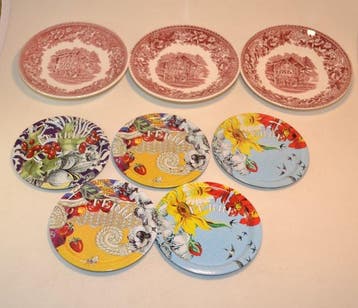 Enoch Wedgwood - Plat (8) - Avon Cottage - Porcelaine