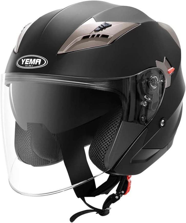 Jethelm YM-627 Matzwart | 29% korting, retour deal!, Motoren, Kleding | Motorhelmen, Jethelm, Nieuw zonder kaartje, Overige merken