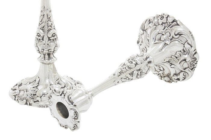 Walker & Hall, Sheffield - Chandelier (2) - Argent 925 - 24, Antiek en Kunst, Antiek | Zilver en Goud