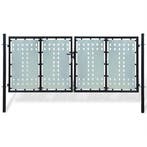 vidaXL Zwarte enkele deur schuttingpoort 300x125 cm, Verzenden