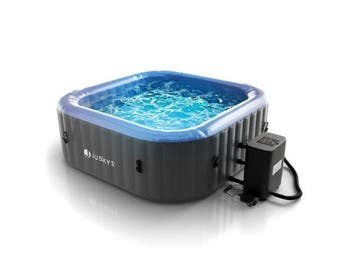 Veiling - Opblaasbare Whirlpool - 4-6 personen - Grijs - Inc, Nieuw