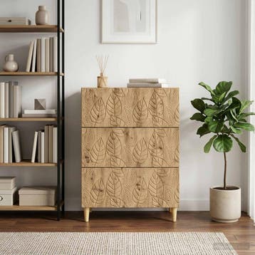 vidaXL Ladekast 66 x 34,5 x 90 cm Bewerkt hout Artisanaal, Verzenden, Nieuw