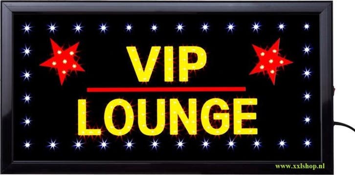 VIP lounge LED bord lamp verlichting licht bak reclamebord, Maison & Meubles, Lampes | Autre, Envoi