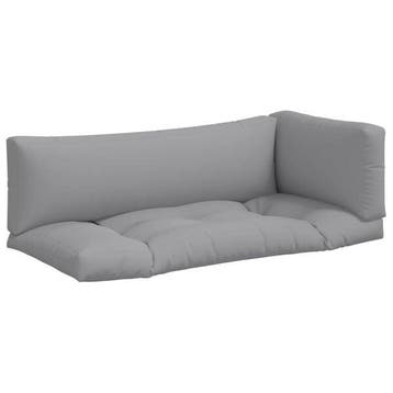 3 coussins pour canape palette - Gris - Offre seconde chance, Verzenden, Nieuw
