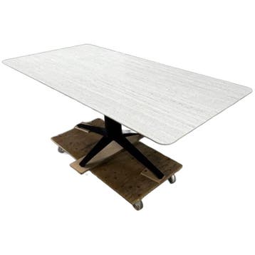 bert plantagie Eettafel Carve, Huis en Inrichting, Verzenden, Zo goed als nieuw, Overige materialen, 200 cm of meer