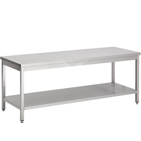 Rvs woktafel met bodemschap 2000x800x600 mm, Zakelijke goederen, Horeca | Meubilair en Inrichting, Nieuw in verpakking, Verzenden