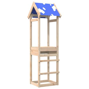 vidaXL Speeltoren Bruin 52,5 x 46,5 x 195 cm Massief, Verzenden, Nieuw