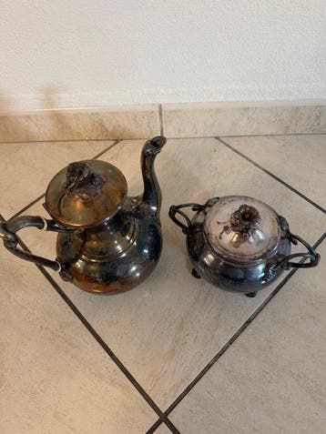 Christofle - Theepot (2) - Verzilverd - Argenterie