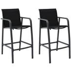 Tuinbarstoelen 2st | Tweede kansje | OP = OP, Tuin en Terras, Verzenden, Zo goed als nieuw, Textileen