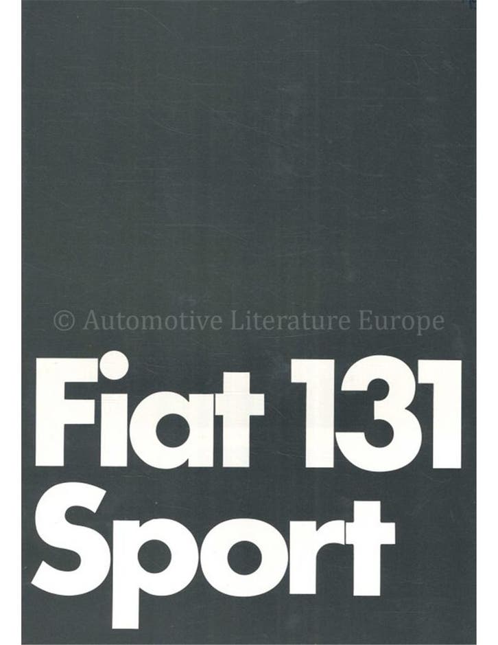 1978 FIAT 131 SPORT BROCHURE DUITS, Boeken, Auto's | Folders en Tijdschriften