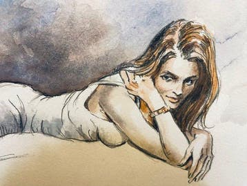 Rafael Cortiella (1931-2019) - Chica estirada
